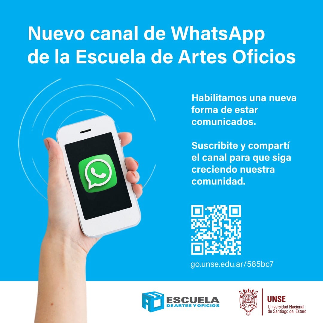 WhatsApp de la Escuela de Artes y Oficios UNSE